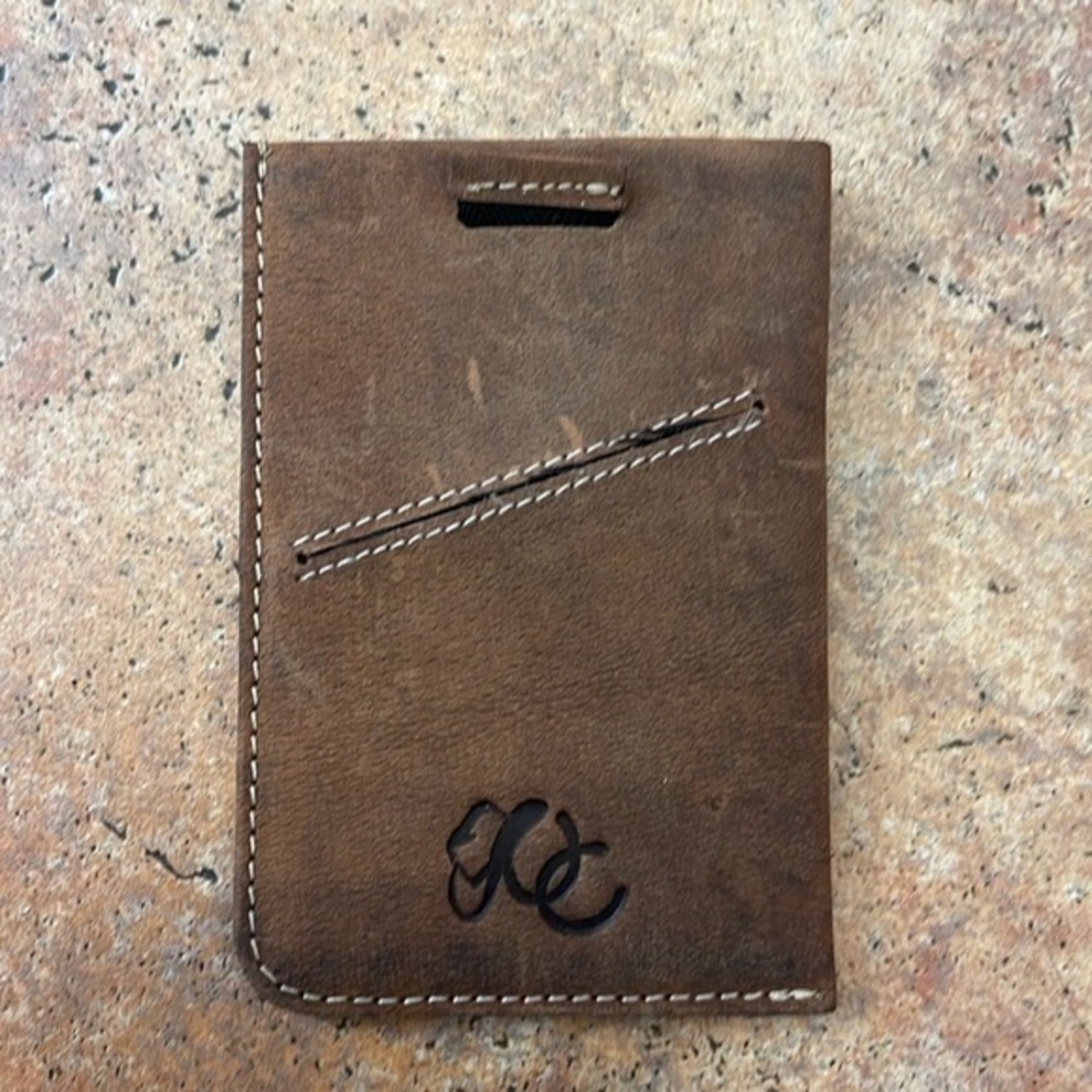 Mens leather credit card case